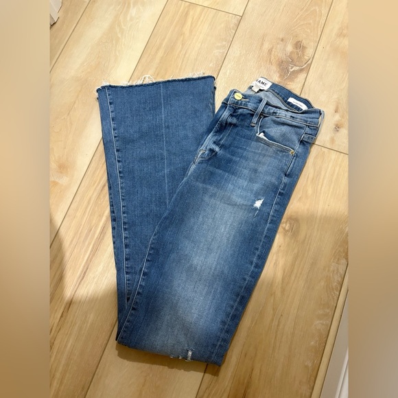 FRAME- HIGH RISE FLARE JEANS “le high flare” - Picture 3 of 6